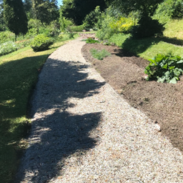 Pose de gravier blanc pour allée-chemin Fontenay-le-Comte